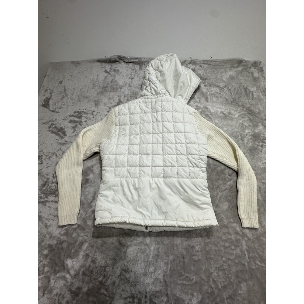 Ashley by 26 International Jacket Women's Size Small White Quilted‎ Zipper EUC - Picture 8 of 11
